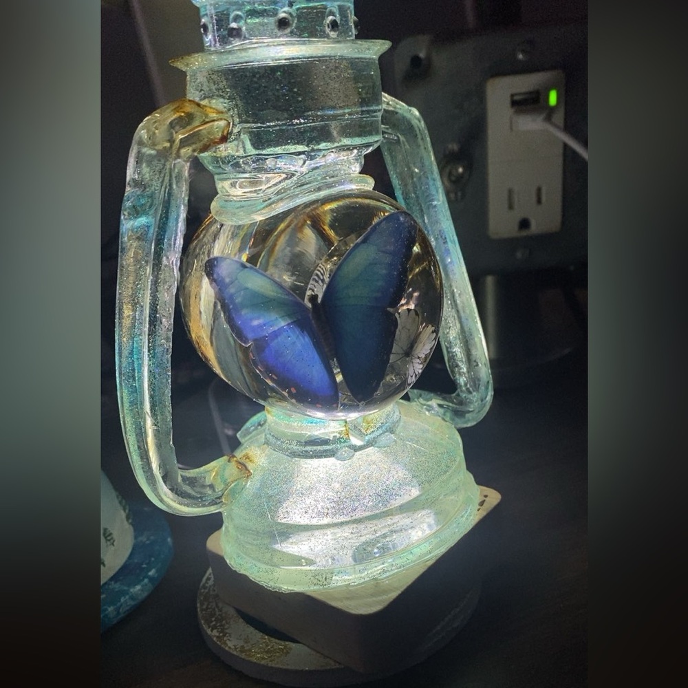 Epoxy lantern Blue Butterfly monarch,butterflies,swallowtail(sold individually)